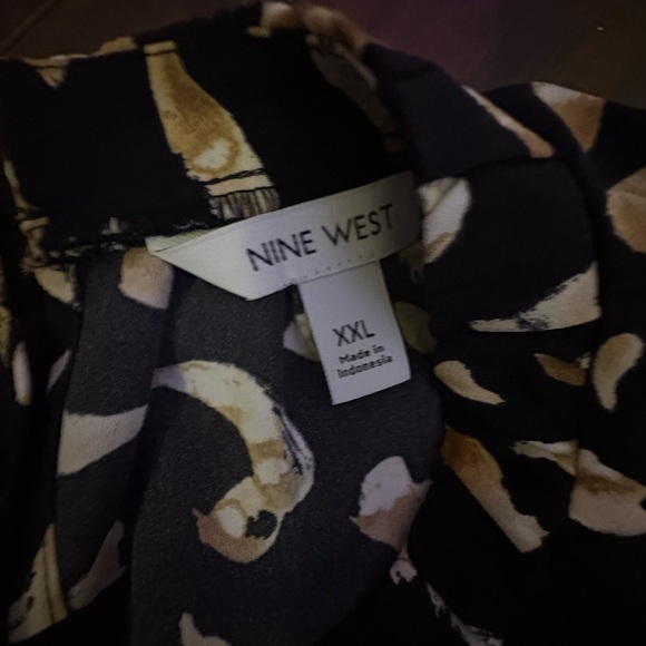 Nine West Black and Brown Midi Dress - Picture 2 of 2